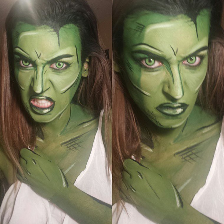 body painting she hulk